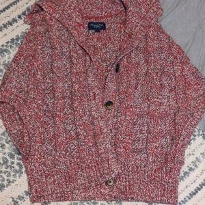 American Eagle Knit Button up poncho